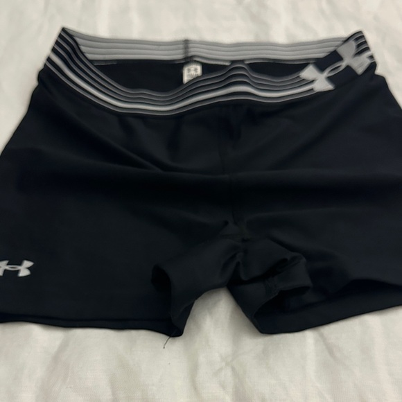 Under Armour Women's Black and Gray Athletic Shorts - Picture 1 of 5